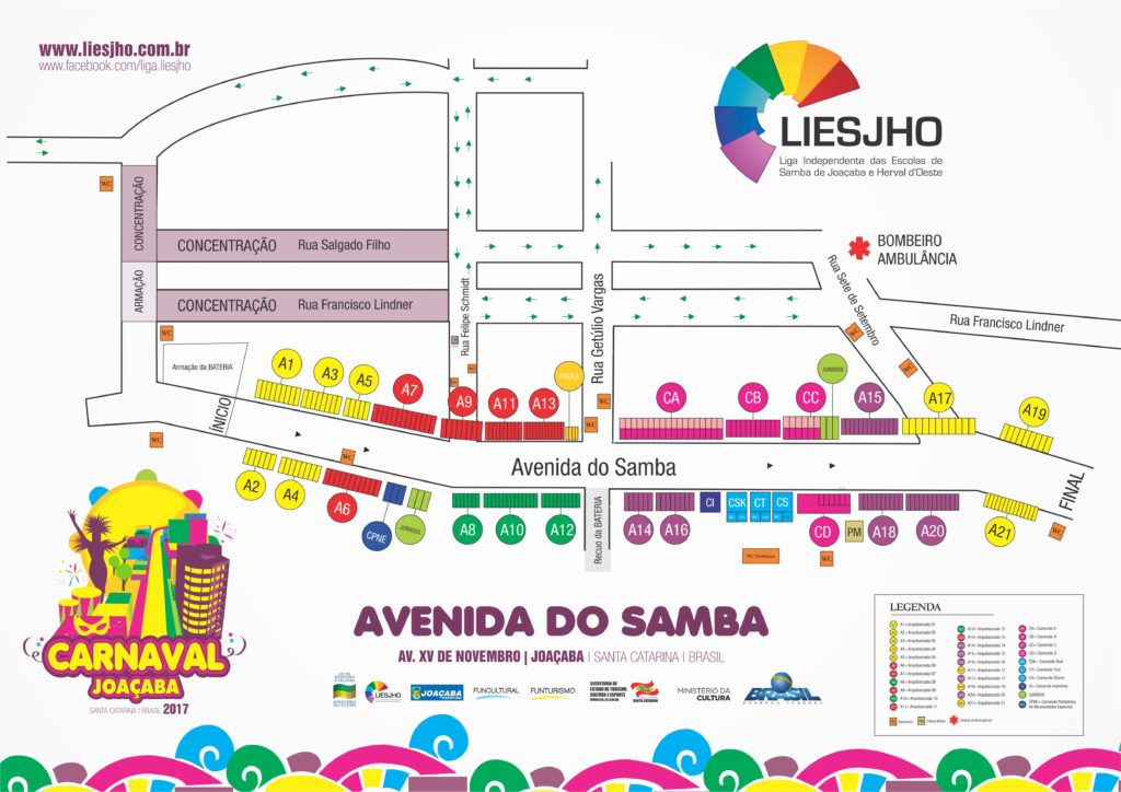 mapa carnaval