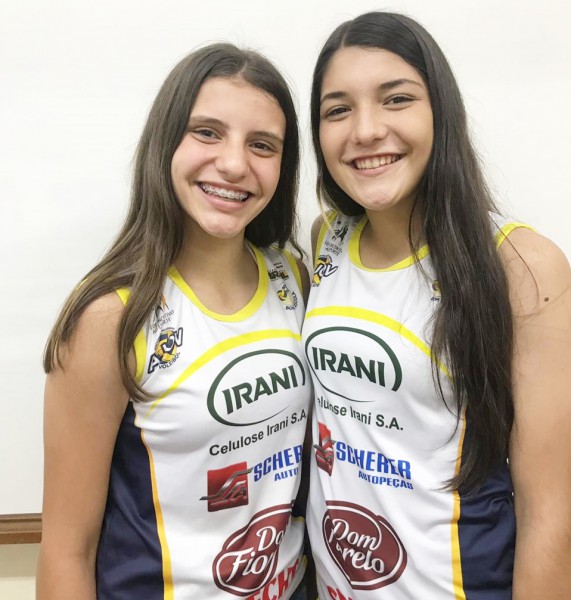 Maria Eduarda David e Thuany Cristina Bardin